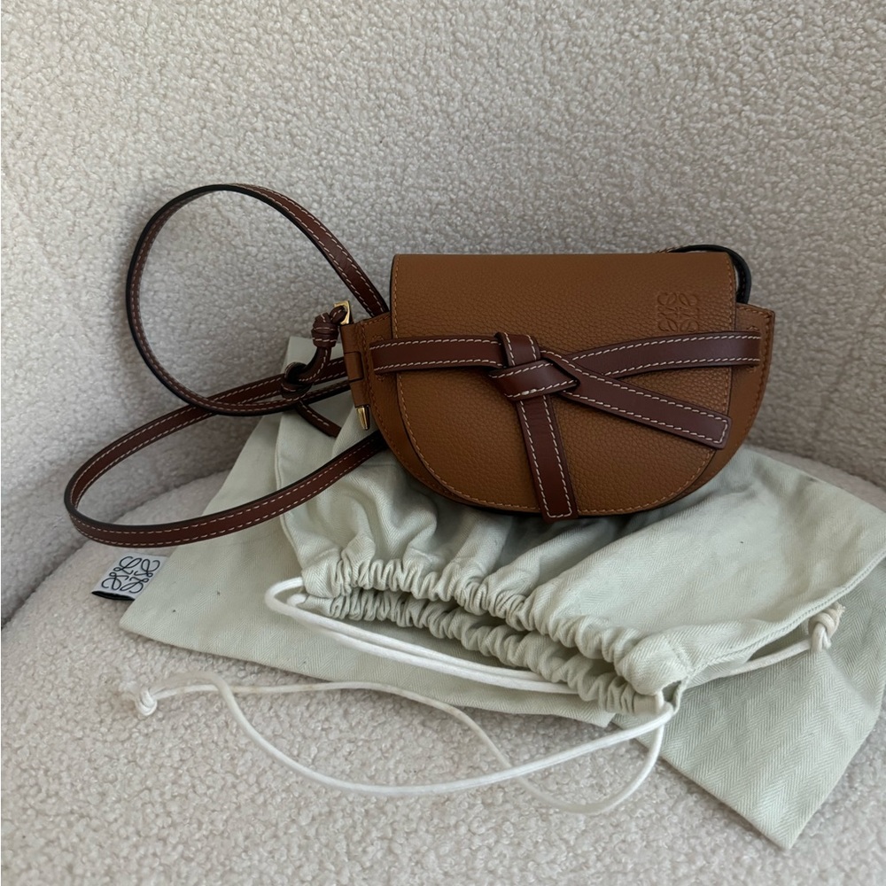 Loewe Gate Mini Grain Leather Crossbody Bag